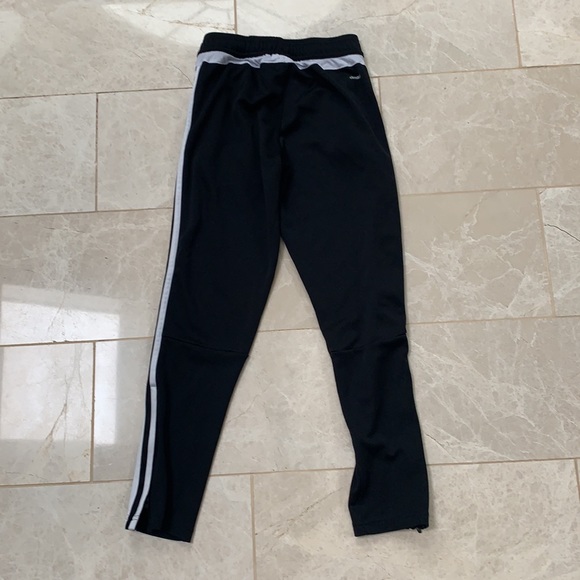 adidas; black trackpants; girls YOUTH small - Picture 2 of 4